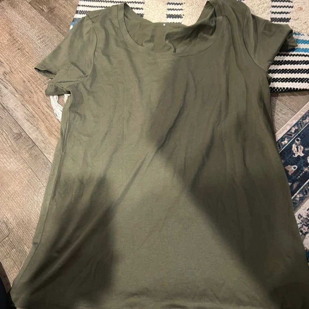 Quince Olive Green Women's Top size M